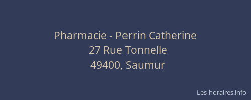 Pharmacie - Perrin Catherine