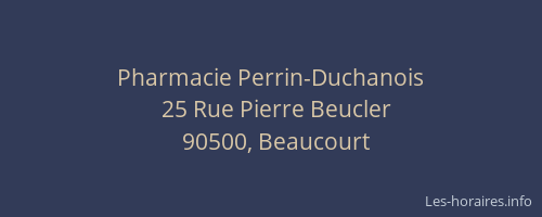 Pharmacie Perrin-Duchanois