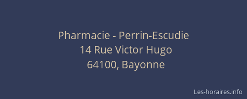 Pharmacie - Perrin-Escudie