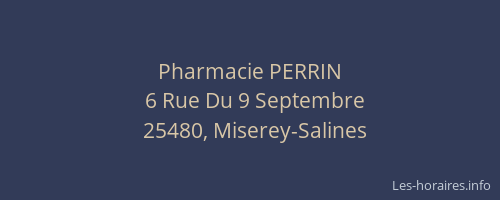 Pharmacie PERRIN