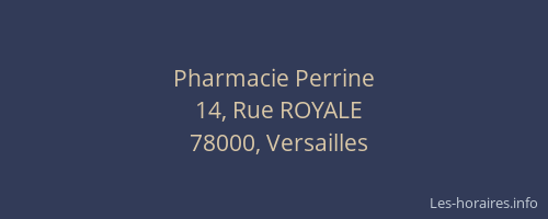 Pharmacie Perrine