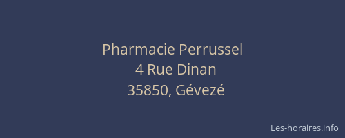 Pharmacie Perrussel