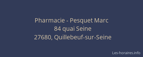 Pharmacie - Pesquet Marc