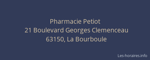 Pharmacie Petiot