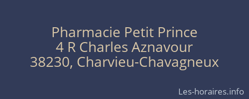 Pharmacie Petit Prince