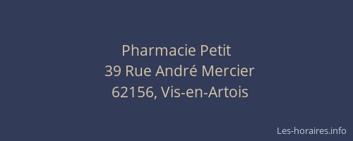 Pharmacie Petit