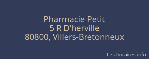 Pharmacie Petit