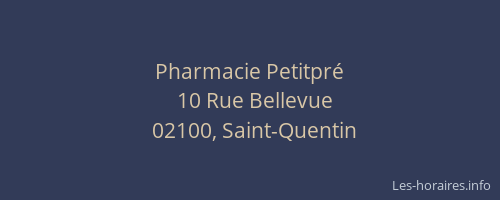 Pharmacie Petitpré
