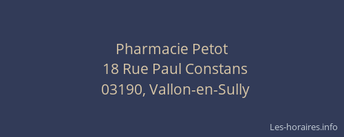 Pharmacie Petot