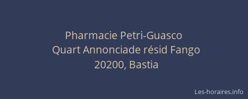 Pharmacie Petri-Guasco