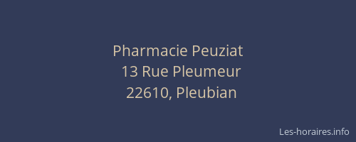 Pharmacie Peuziat