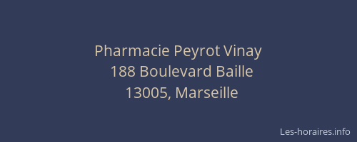 Pharmacie Peyrot Vinay