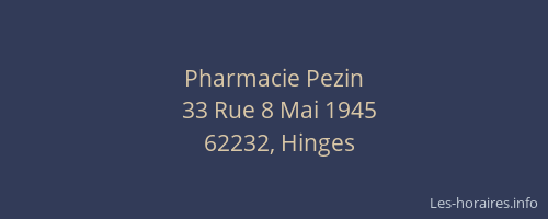 Pharmacie Pezin