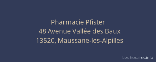 Pharmacie Pfister