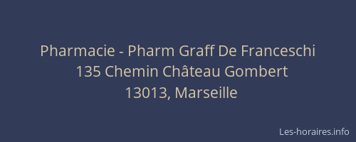 Pharmacie - Pharm Graff De Franceschi