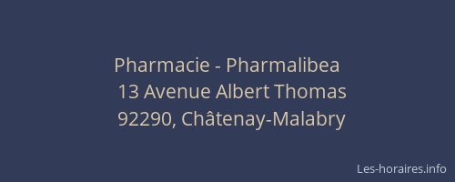Pharmacie - Pharmalibea