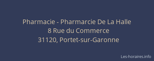 Pharmacie - Pharmarcie De La Halle