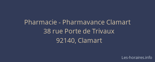 Pharmacie - Pharmavance Clamart
