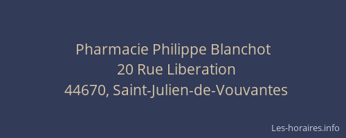 Pharmacie Philippe Blanchot