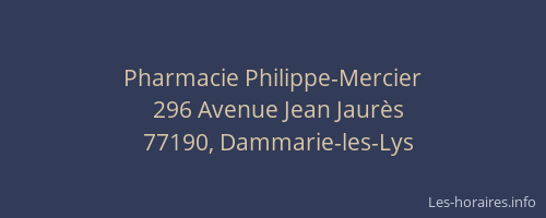 Pharmacie Philippe-Mercier