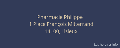 Pharmacie Philippe