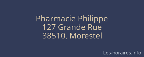 Pharmacie Philippe