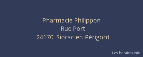 Pharmacie Philippon
