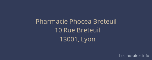 Pharmacie Phocea Breteuil