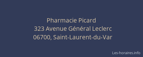 Pharmacie Picard