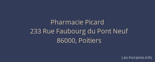 Pharmacie Picard