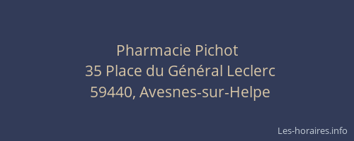 Pharmacie Pichot