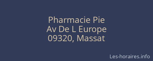Pharmacie Pie