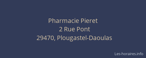 Pharmacie Pieret