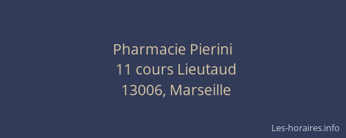 Pharmacie Pierini