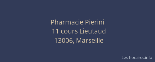 Pharmacie Pierini