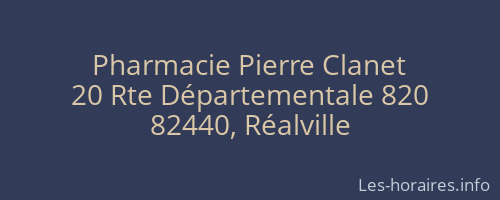 Pharmacie Pierre Clanet