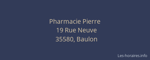 Pharmacie Pierre