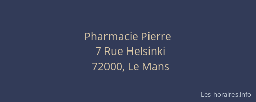 Pharmacie Pierre