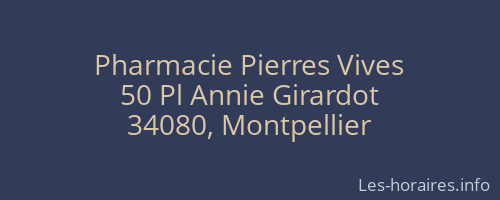 Pharmacie Pierres Vives