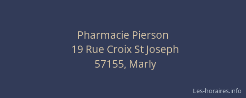 Pharmacie Pierson