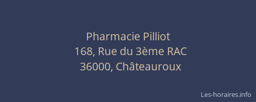Pharmacie Pilliot