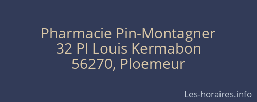 Pharmacie Pin-Montagner