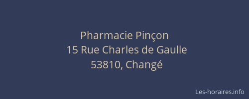 Pharmacie Pinçon