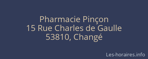 Pharmacie Pinçon