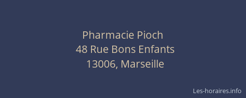 Pharmacie Pioch