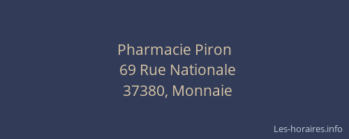 Pharmacie Piron