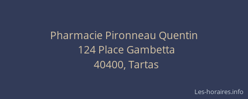 Pharmacie Pironneau Quentin