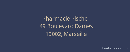 Pharmacie Pische