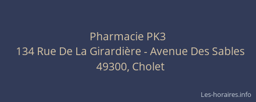 Pharmacie PK3