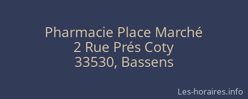 Pharmacie Place Marché